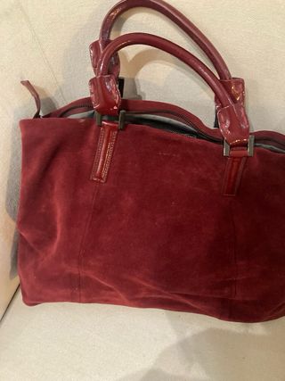 Borsa Luana rossa in camoscio