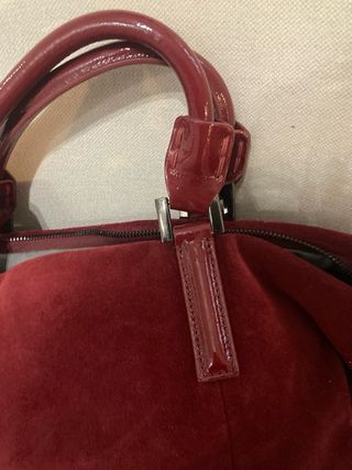 Borsa Luana rossa in camoscio
