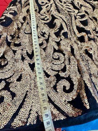 Vestido Marciano Negro y Dorado Talla 38