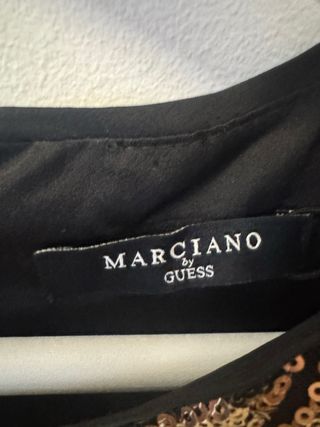 Vestido Marciano Negro y Dorado Talla 38