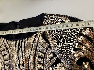 Vestido Marciano Negro y Dorado Talla 38