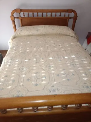 Cama Matrimonio Roble 1.35m