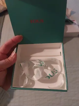 Caja joyero Tous color verde azulado