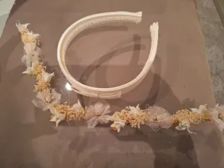 Vestido de Comunión Niña color crudo