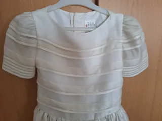 Vestido de Comunión Niña color crudo