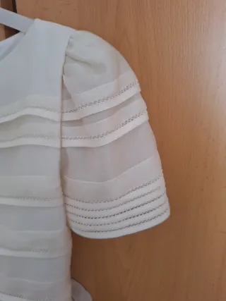 Vestido de Comunión Niña color crudo