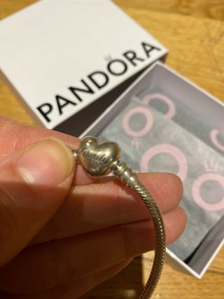 Pulsera Pandora Corazón Árbol Familia Plata. 17