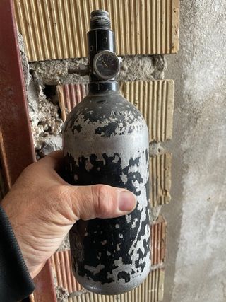 Botella PCP con manómetro