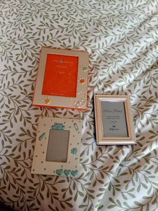 3 Marcos de Fotos Metálicos