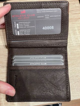 Cartera Athletic Club Piel Marrón