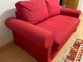Sofá Cama 2 Plazas Rojo IKEA