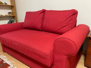Sofá Cama 2 Plazas Rojo IKEA