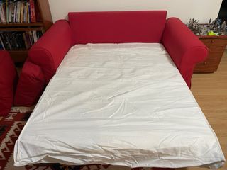 Sofá Cama 2 Plazas Rojo IKEA