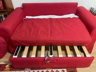 Sofá Cama 2 Plazas Rojo IKEA