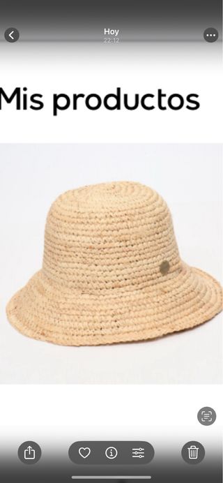 Sombrero de crochet mujer talla S