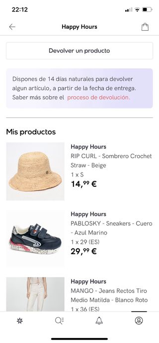 Sombrero de crochet mujer talla S