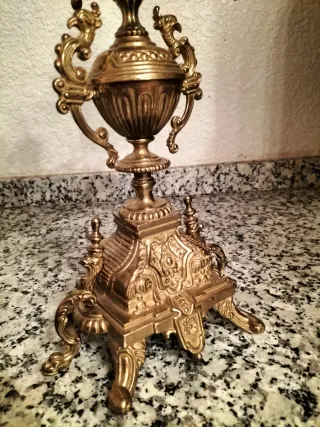 Candelabros de Bronce Dorados