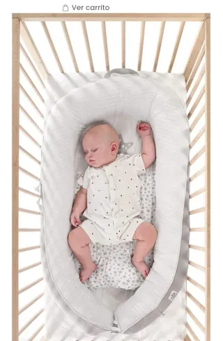 Reductor/Nido Cuna o Cama Estrellas Gris Jané
