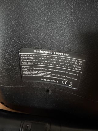 Reproductor/Altavoz/Karaoke DAEWOO. NUEVO.