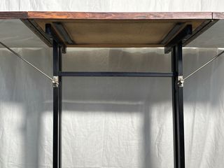 Mesa auxiliar plegable madera y metal