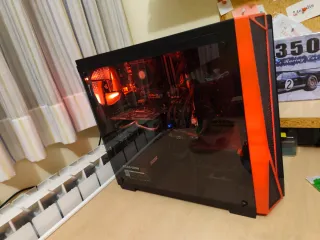 Ordenador Gaming Negro/Rojo