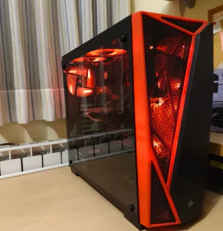 Ordenador Gaming Negro/Rojo