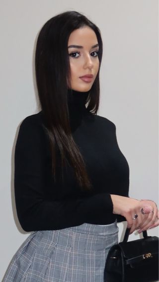 Lupetto costine nero