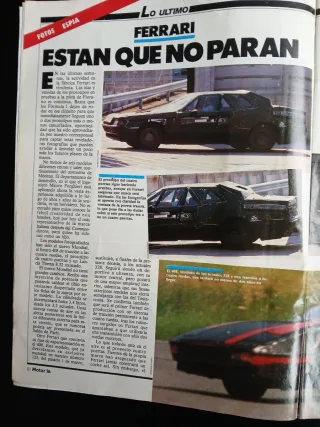 Revista automovilismo Motor 16 num 147 agosto 1986