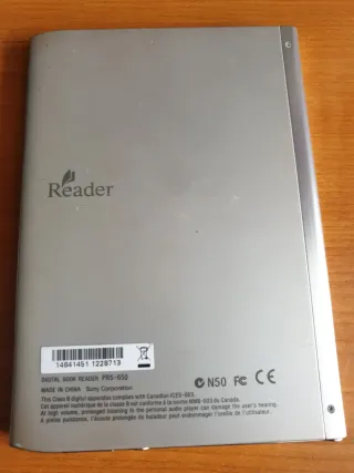 Sony Reader Pro-650 E-reader con segno sullo schermo