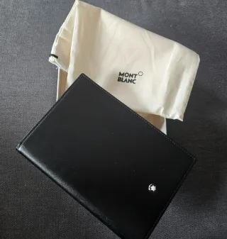Cartera Montblanc Negra con Estuche