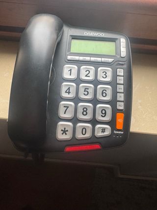 Teléfono fijo Daewoo negro