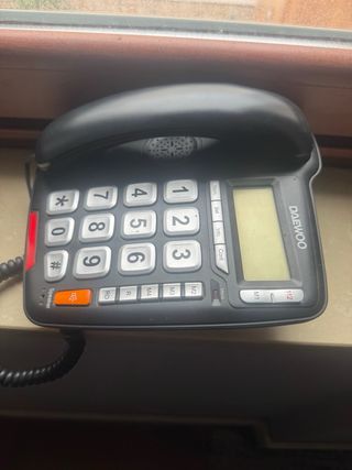 Teléfono fijo Daewoo negro