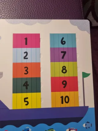 LIBRO CON SOLAPAS LOS NUMEROS