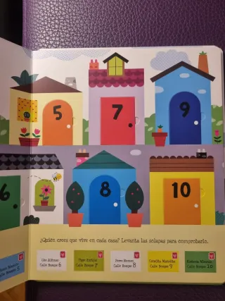 LIBRO CON SOLAPAS LOS NUMEROS