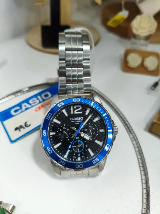 Reloj Casio Hombre Negro y Azul