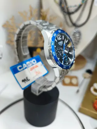 Reloj Casio Hombre Negro y Azul
