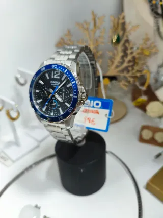 Reloj Casio Hombre Negro y Azul
