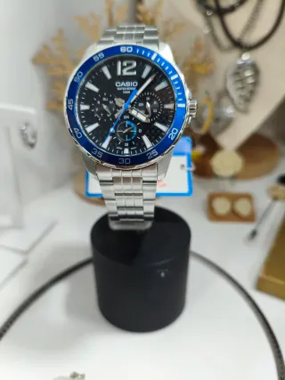 Reloj Casio Hombre Negro y Azul