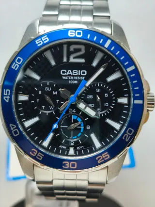 Reloj Casio Hombre Negro y Azul