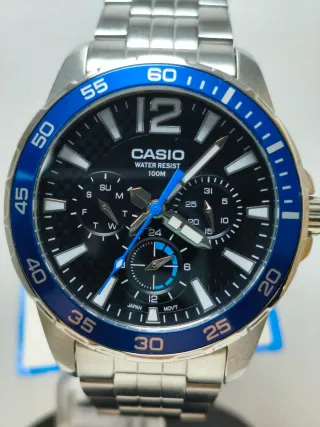 Reloj Casio Hombre Negro y Azul