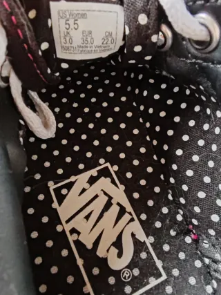 Scarpe Vans con Rose Nere e Rosa