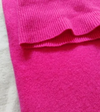 Jersey fucsia 100% cashmere M lujo