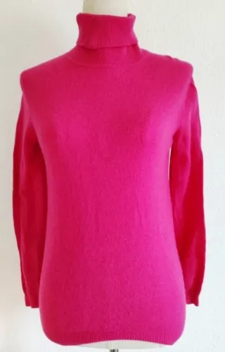 Jersey fucsia 100% cashmere M lujo
