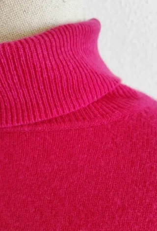 Jersey fucsia 100% cashmere M lujo