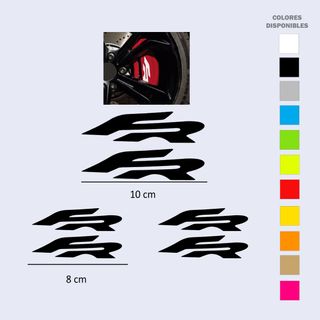 Pegatinas FR para pinzas coche