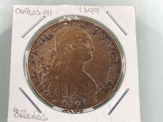 Moneda Carlos IIII 8 Reales México 1799