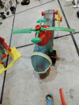 Juguetes Antiguos Lemsa: Robot, Helicóptero, coche