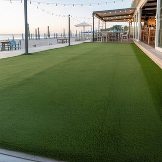 Césped artificial reutilizado