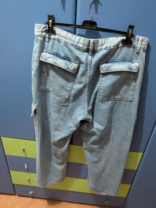 Jeans Cargo Blu