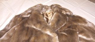 Abrigo Cedora imitación piel marrón